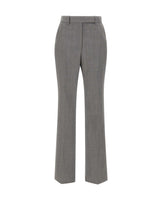 ELISABETTA FRANCHI Pantaloni in lana con spacchetti GREY Donna 