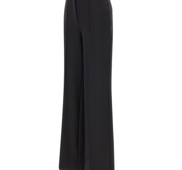 ELISABETTA FRANCHI Pantaloni in crêpe leggero BLACK Donna 