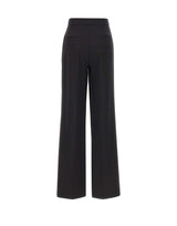 ELISABETTA FRANCHI Pantaloni in crêpe leggero BLACK Donna 
