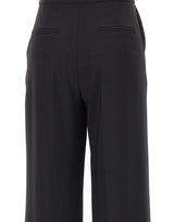 ELISABETTA FRANCHI Pantaloni in crêpe leggero BLACK Donna 