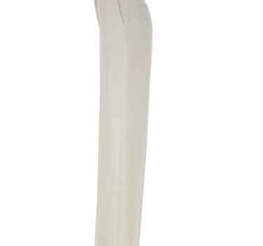ELISABETTA FRANCHI Pantaloni in crêpe leggero WHITE Donna 