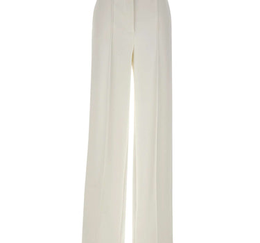 ELISABETTA FRANCHI Pantaloni in crêpe leggero WHITE Donna 