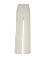 ELISABETTA FRANCHI Pantaloni in crêpe leggero WHITE Donna 
