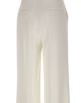ELISABETTA FRANCHI Pantaloni in crêpe leggero WHITE Donna 