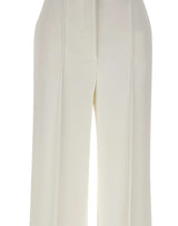 ELISABETTA FRANCHI Pantaloni in crêpe leggero WHITE Donna 