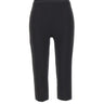 ELISABETTA FRANCHI Pantaloni in crêpe leggero e raso BLACK Donna 