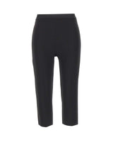 ELISABETTA FRANCHI Pantaloni in crêpe leggero e raso BLACK Donna 