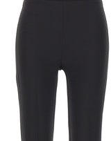 ELISABETTA FRANCHI Pantaloni in crêpe leggero e raso BLACK Donna 
