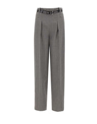 ELISABETTA FRANCHI Pantaloni in lana GREY Donna 