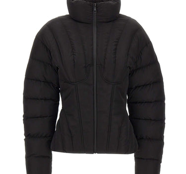 ELISABETTA FRANCHI Piumino in tessuto vela BLACK Donna 