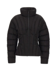 ELISABETTA FRANCHI Piumino in tessuto vela BLACK Donna 