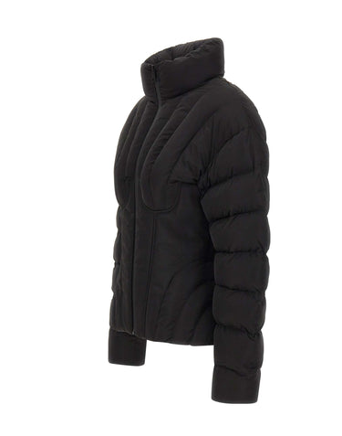 ELISABETTA FRANCHI Piumino in tessuto vela BLACK Donna 