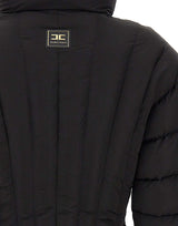 ELISABETTA FRANCHI Piumino in tessuto vela BLACK Donna 