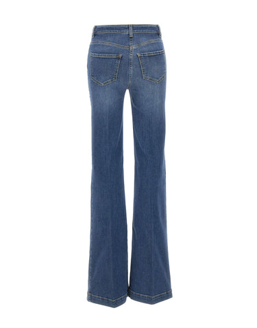 Jeans a zampa con bottoniera PJ12D66E2 139 ELISABETTA FRANCHI 