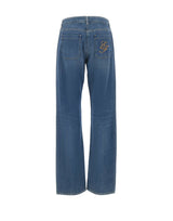 ELISABETTA FRANCHI Jeans a gamba larga e dritta BLUE Donna 