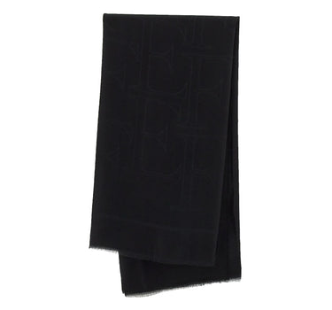 ELISABETTA FRANCHI Sciarpa con frange BLACK Donna 