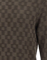 EMPORIO ARMANI Maglia in lana a punto fantasia BROWN Uomo 