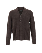 EMPORIO ARMANI Cardigan in misto lana vergine BROWN Uomo 