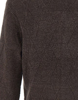 EMPORIO ARMANI Cardigan in misto lana vergine BROWN Uomo 