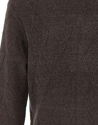 EMPORIO ARMANI Cardigan in misto lana vergine BROWN Uomo 