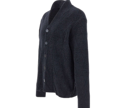 EMPORIO ARMANI Cardigan in misto lana vergine BLUE Uomo 