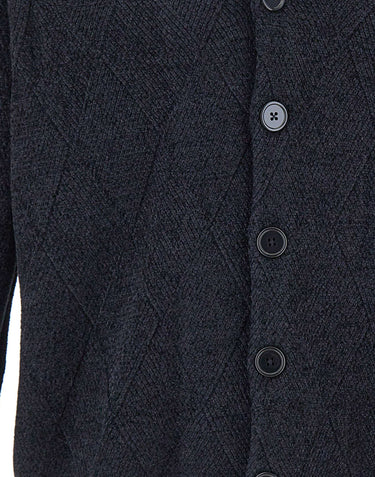 EMPORIO ARMANI Cardigan in misto lana vergine BLUE Uomo 