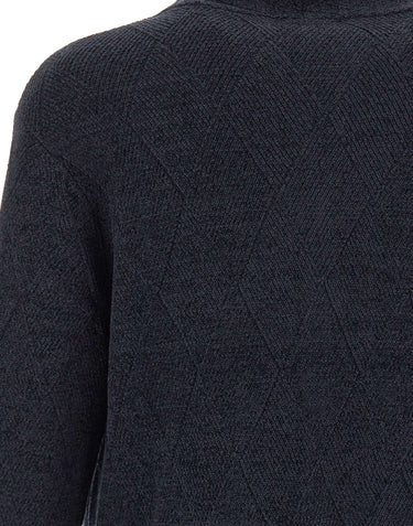 EMPORIO ARMANI Cardigan in misto lana vergine BLUE Uomo 