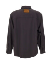 EMPORIO ARMANI Camicia in lana vergine GREY Uomo 