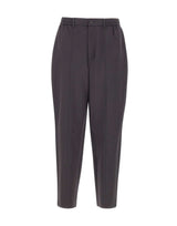 EMPORIO ARMANI Pantaloni in lana con coulisse GREY Uomo 