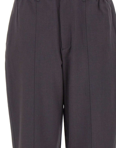 EMPORIO ARMANI Pantaloni in lana con coulisse GREY Uomo 