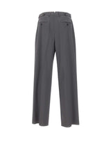 EMPORIO ARMANI Pantaloni in tela di lana elasticizzata GREY Uomo 