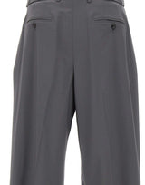 EMPORIO ARMANI Pantaloni in tela di lana elasticizzata GREY Uomo 