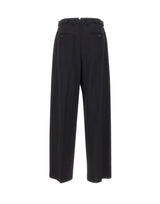 EMPORIO ARMANI Pantaloni in tela di lana elasticizzata BLACK Uomo 