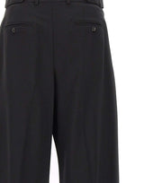 EMPORIO ARMANI Pantaloni in tela di lana elasticizzata BLACK Uomo 
