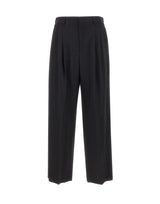 EMPORIO ARMANI Pantaloni in tela di lana elasticizzata BLACK Uomo 