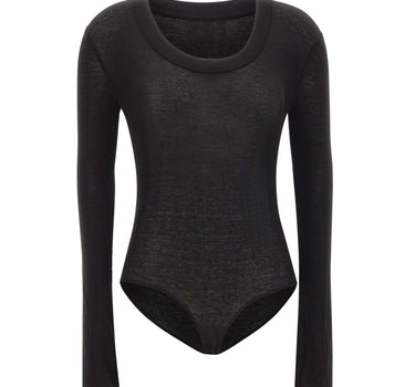 ENTIRE STUDIOS "Circle Neck Bodysuit" BLACK Donna 
