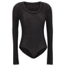 ENTIRE STUDIOS "Circle Neck Bodysuit" BLACK Donna 