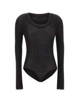 ENTIRE STUDIOS "Circle Neck Bodysuit" BLACK Donna 