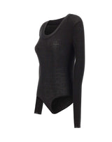 ENTIRE STUDIOS "Circle Neck Bodysuit" BLACK Donna 