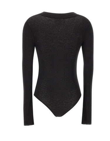 ENTIRE STUDIOS "Circle Neck Bodysuit" BLACK Donna 
