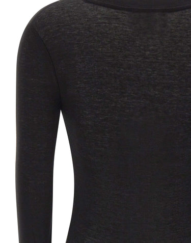 ENTIRE STUDIOS "Circle Neck Bodysuit" BLACK Donna 