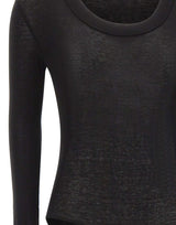 ENTIRE STUDIOS "Circle Neck Bodysuit" BLACK Donna 