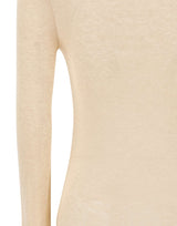 ENTIRE STUDIOS "Circle Neck Bodysuit" BEIGE Donna 