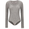 ENTIRE STUDIOS "Circle Neck Bodysuit" GREY Donna 