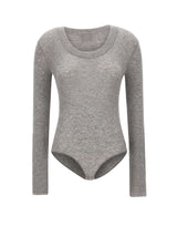ENTIRE STUDIOS "Circle Neck Bodysuit" GREY Donna 