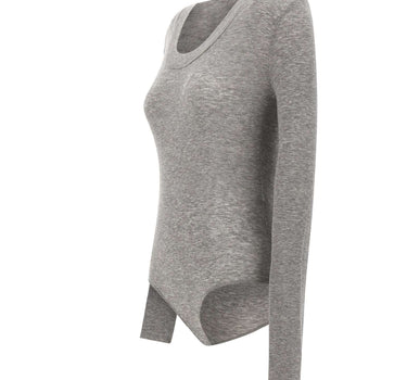 ENTIRE STUDIOS "Circle Neck Bodysuit" GREY Donna 