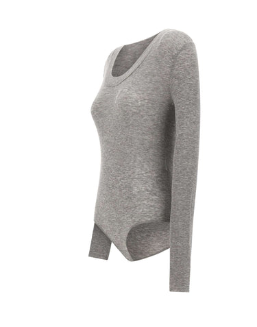 ENTIRE STUDIOS "Circle Neck Bodysuit" GREY Donna 