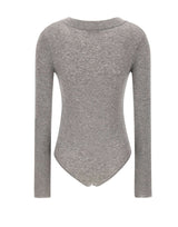 ENTIRE STUDIOS "Circle Neck Bodysuit" GREY Donna 