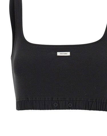 ENTIRE STUDIOS "Lounge Bra" BLACK Donna 