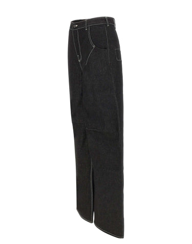 ENTIRE STUDIOS Jeans "Dem V2" BLACK Donna 